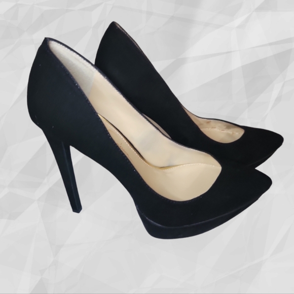 Jessica Simpson Shoes - Jessica Simpson "Venisse" Black Stiletto Platform Heels 7.5